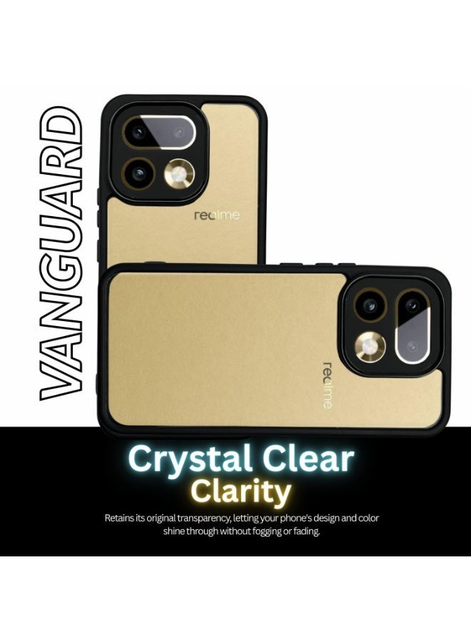 Muzz Case Back Cover for Realme 16 Pro 5G, Shockproof Transparent Hard Back with Black Bumper, 360° Protection, PC & TPU Material, Anti-Slip Grip, Camera Protection - Image 3